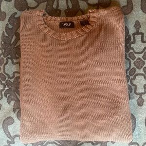 Knit IZod Beige sweater size large